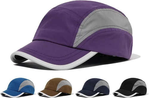Vista 5 de Clakllie Gorra de béisbol de secado rápido de ala corta, gorra de camionero de perfil bajo, gorra deportiva transpirable, sombrero de golf