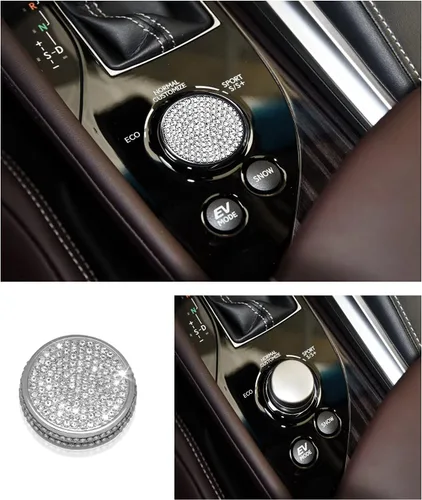 Vista 3 de Conjunto de calcomanías para perillas de modo de conducción, velocidad ECO, normal y deporte Compatible con Lexus ES: 2014-2018, GS: 2014-2020