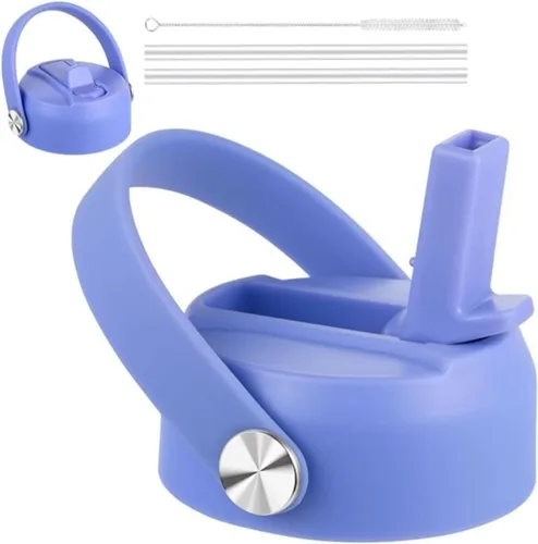 Vista 31 de FLORAPELL Tapa de popote para botellas de agua de boca ancha Hydro Flask, tapas superiores con popote compatible con Hydro Flask de 32 y 40 onzas