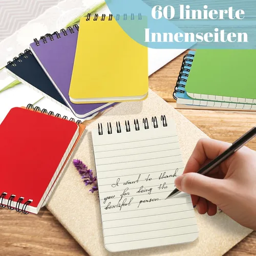 Vista 4 de OSIMIG Pocket Notebooks Set of 24 - Small 3x5 Spiral Notepads with Lined Pages