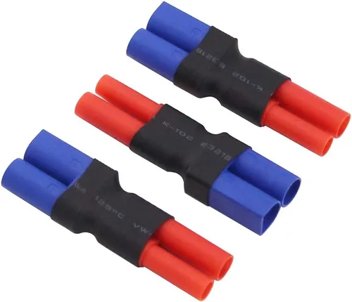 Vista 2 de 3pcs Sin Cables Adaptadores: EC5 macho a HXT 0.157 in con adaptador de conector de vivienda (B148-3)