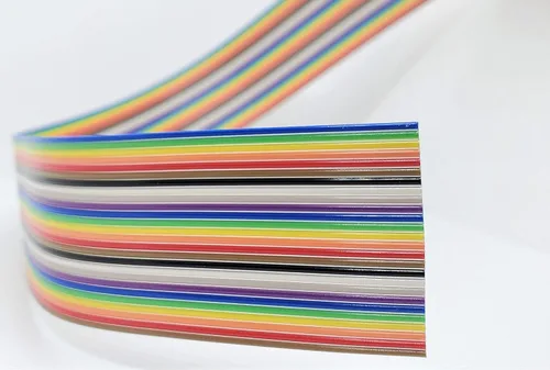 Vista 6 de Pc Accessories - Connectors Pro 4P 20 pies IDC 20' Color Arcoiris Cable de cinta plano para conectores de paso de 0.100 in (4P-20FT)