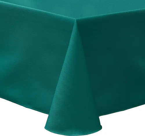 Vista 37 de ULTIMATE TEXTILE Mantel ovalado de sarga de polialgodón (72.0 x 118.1 in), color blanco
