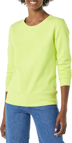 Vista 20 de Amazon Essentials Sudadera de forro polar con cuello redondo y manga larga para mujer Rayas horizontales blanco marino