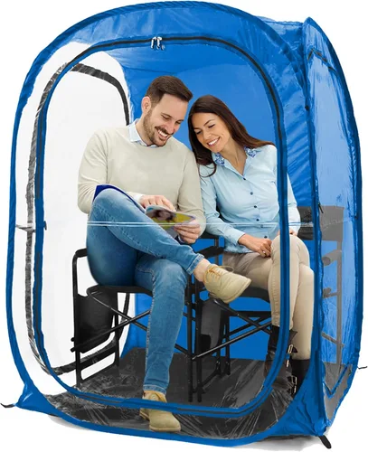 Vista 13 de WeatherPod® Pop-Up Sports Tent 1-2 Person – Instant Setup MyPod™ Original Shark Tank All-Weather Shelter for Outdoor Sports, Rain, Wind & Cold