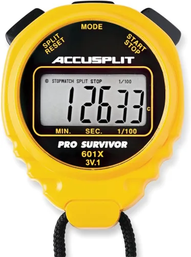 Vista 2 de Reloj cronómetro Accusplit Pro Survivor A601X, con pantalla extragrande