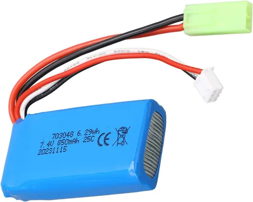 Vista 6 de plplaaoo 7.4V 850mAh batería de litio 703048 profesional ligera fuente de alimentación de alto rendimiento para WLToys V912 V262 V333 V353 BQ202 RC