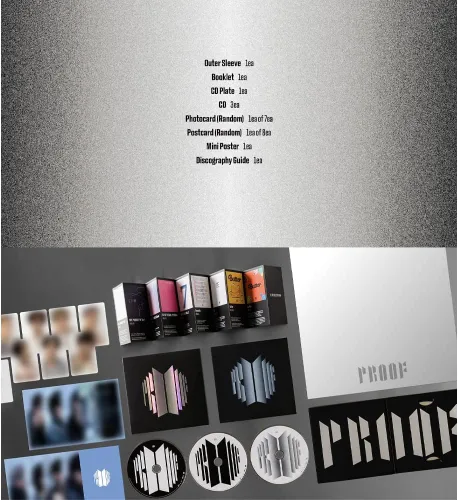 Vista 3 de YG PLUS BTS - Proof Standard Compact Edition Anthology KPOP Album (Edición Compacta), Negro