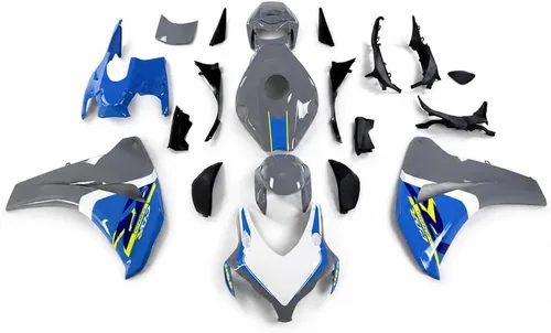 Vista 49 de US STOCK - Carenado blanco rojo naranja apto para Honda 2008-2011 CBR1000RR 006 Blanco Rojo Naranja