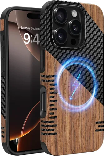 Vista 36 de Funda magnética ZZDZZ compatible con iPhone 14 Plus [Compatible con Magsafe] Diseño de cuero premium TPU híbrido a prueba de golpes (Negro)