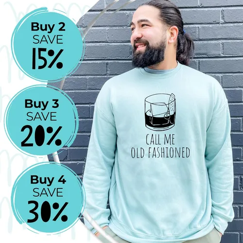 Vista 4 de Long Sleeve Unisex/Men's Sweatshirt, Unisex Graphic Sweatshirt, Shirts with Sayings