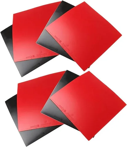 Vista 3 de 8 gomas de tenis de mesa, esponja de goma de ping pong roja/negra, gomas de repuesto para bate de tenis de mesa, accesorios de tenis de mesa