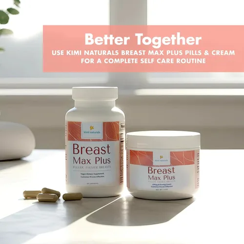 Vista 7 de KIMI Naturals Breast Max Plus - Píldoras de mejora de senos l Suplemento potenciador para un crecimiento rápido y busto más grande, fórmula