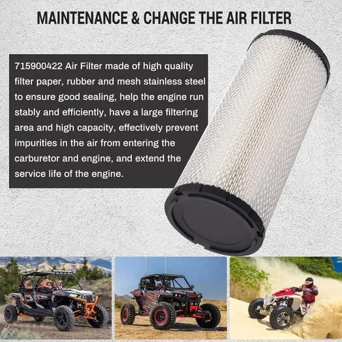 Vista 6 de 715900422 Filtro de aire para Can-Am Maverick X3 Max XDS XRS Turbo R RR Maverick Sport 1000 900 R 2017-2021 Limpiador de entrada de aire
