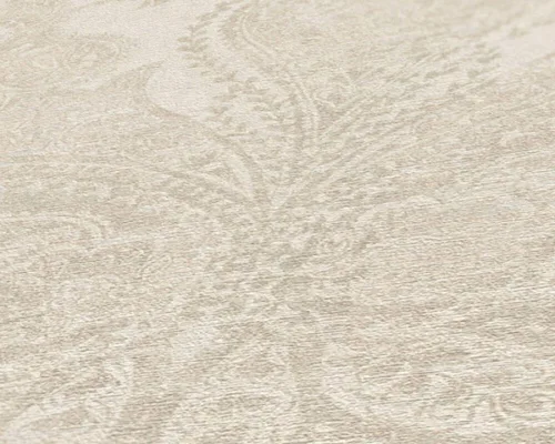 Vista 3 de CONCORD WALLCOVERINGS ™ Papel pintado moderno con textura, barroco, clásico, adorno, pared de vinilo decorativo, crema, blanco, 21 pulgadas x 33
