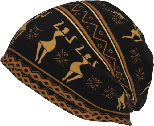 Vista 9 de Gorro africano holgado de invierno, gorro de punto casual para hombres y mujeres