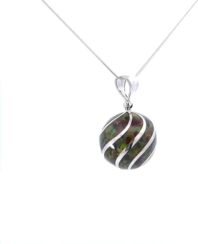 Vista 2 de Collar con colgante de amolita de Stones Desire