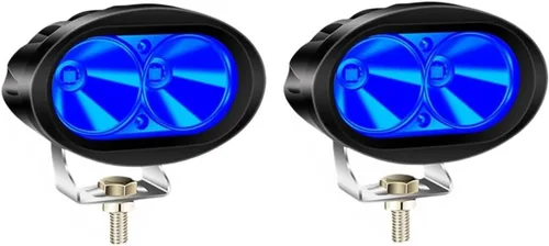 Vista 9 de 8 luces LED azules para carretilla elevadora, 20 W, luces de advertencia de almacén, luces de seguridad, luces de trabajo para almacén, peatones