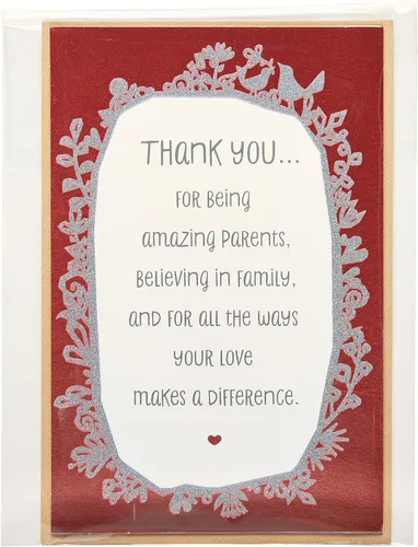 Vista 3 de American Greetings Tarjeta de aniversario para padres (Gracias)