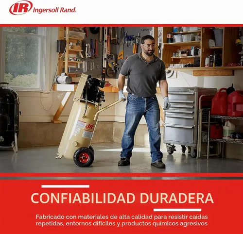 Vista 6 de Ingersoll Rand P1.5IU-A9 2hp 20 gal Compresor de una etapa (115/1) 42663401 Delivers 5.2 CFM at 90 PSI, features a 20-gallon tank and durable