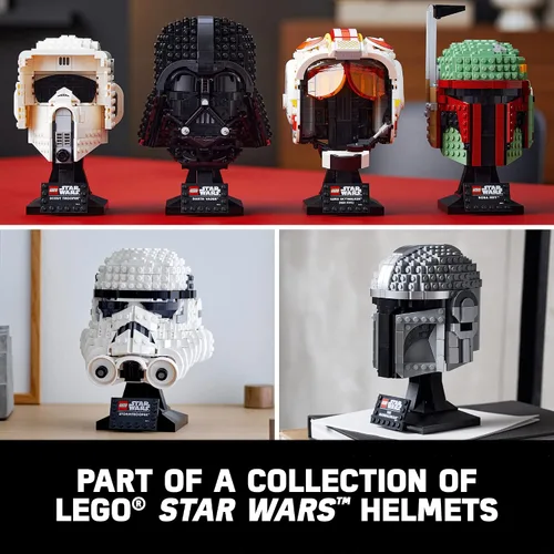 Vista 6 de Lego Star Wars Scout Trooper Casco 75305 Juguete de construcción coleccionable, nuevo 2021 (471 piezas)