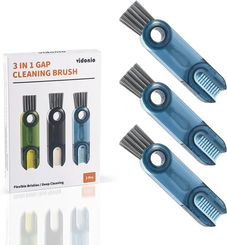 Vista 21 de VIDONIO Cepillo de limpieza de 4 en 1 para ranuras de tapas de vasos, herramientas de limpieza multifuncionales para botellas aisladas, limpiador