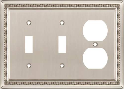 Vista 90 de Henne Bery Sunken Pearls Placa de Pared Decorativa de Servicio Pesado Placa de Interruptor Cubierta de Tomacorriente