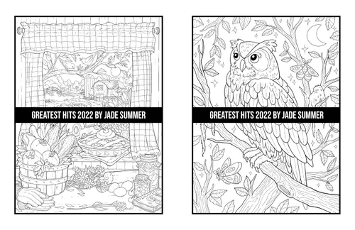 Vista 7 de Greatest Hits An Adult Coloring Book with the 100 Best Pages from the Jade Summer Collection