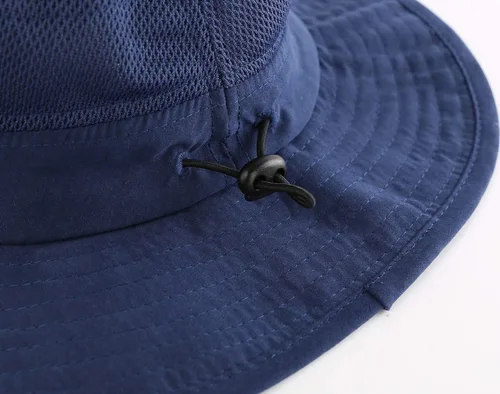 Vista 5 de Home Prefer Men's Sun Hat UPF 50+ Wide Brim Bucket Hat Mesh Fishing Hat