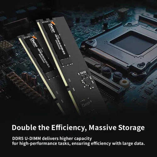 Vista 5 de DATO 16 GB de RAM, memoria DDR5 para escritorio y PC, 4800 MHz PC5-38400 CL40 1.1V 288-PIN UDIMM