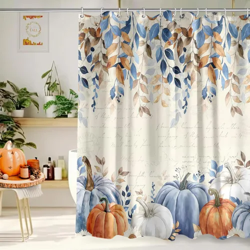 Vista 11 de Cortina de Ducha Feliz Navidad 72x72 Pulgadas Cortinas de Ducha de Reno Navideño para Baño con Ganchos Decoración Navideña de Baño Hogar Vacaciones