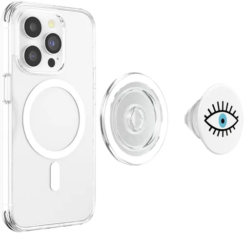 Vista 4 de Protección contra el mal de ojo espiritual estética yoga esotérico PopSockets MagSafe PopGrip para iPhone