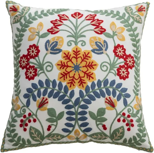 Vista 27 de YIcabinet Paquete de 2 Fundas de Almohadas Decorativas, Fundas de Almohadas Bordadas con Diseño de Hojas y Copos de Nieve, Fundas de Almohadas