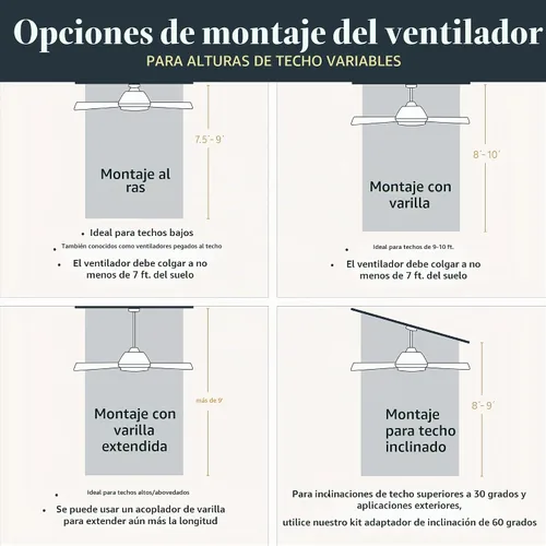 Vista 14 de Kichler Ventilador Basics Pro Premier de 52 pulgadas, negro satinado