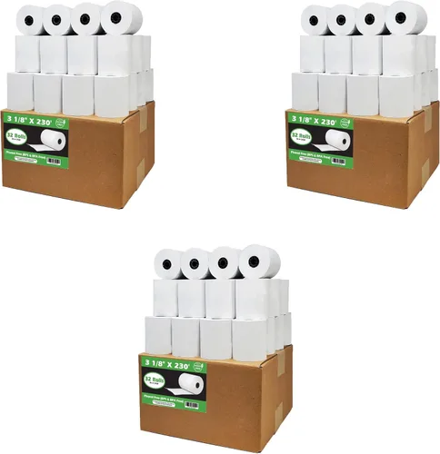 Vista 19 de (10 Rolls) 3 1/8 x 230 thermal paper square POS cash register thermal receipt paper rolls bpa free BuyRegisterRolls