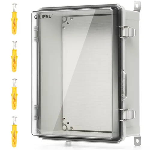 Vista 22 de QILIPSU UL94-V0 Caja eléctrica al aire libre 8.3"x6.3"x3.9" Caja de conexiones impermeable resistente a la intemperie PC/ABS aleación de plástico