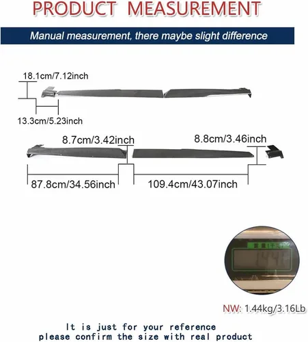 Vista 4 de Extensión de faldas laterales de fibra de carbono para RS Q8 RSQ8 Base Sport Utility 4 puertas 2021-2023 Protect Rocker Panels Body Kit Factory