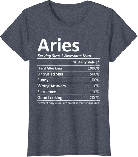 Vista 38 de ARIES Nutrition - Camiseta divertida de regalo con nombre personalizado para cumpleaños, Negro, S