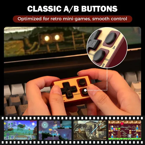 Vista 5 de IINE Mini Controller for iPhone/iPad/Android, Portable Wireless Controller for TikTok Scrolling, E-book Page Turning, Music Control, PPT Clicker