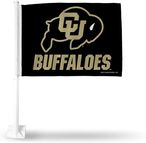 Vista 49 de Rico Industries Bandera de coche de doble cara de la NCAA, gran accesorio para automóvil
