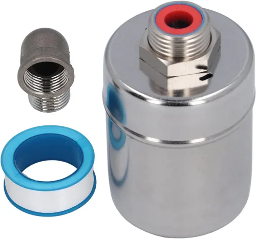 Vista 5 de Válvula de flotador de control automático de nivel de agua, válvula de flotador de agua de acero inoxidable 304 con apagado automático DN15