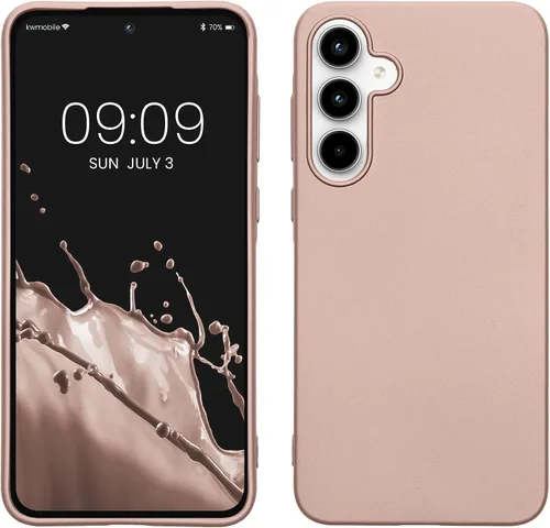 Vista 12 de kwmobile Funda compatible con Samsung Galaxy A12 - Funda protectora de silicona TPU suave y delgada - Azul Báltico