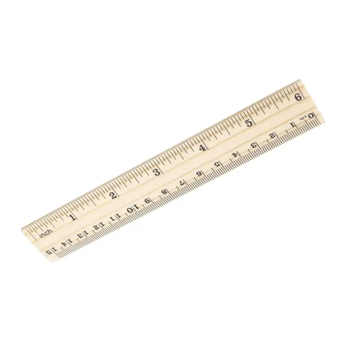 Vista 6 de uxcell Regla de madera 7.9 in 8 pulgadas 2 Escala reglas de oficina reglas de medición de madera 5pcs