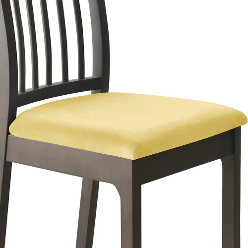 Vista 14 de Juego de 2 fundas elásticas para asiento de silla de comedor, de terciopelo suave, fundas protectoras universales extraíbles para sillas de comedor