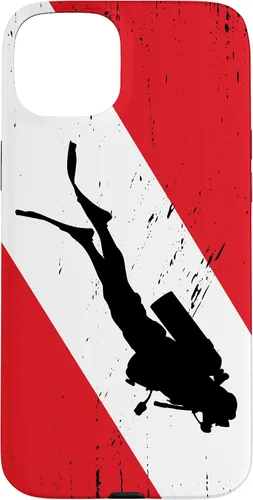 Vista 7 de Funda de buceo para iPhone 17, regalos de buceo, diseño vintage de buceo