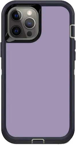 Vista 8 de MightySkins Skin compatible con OtterBox Defender iPhone 12 Pro Max - Azul sólido Funda protectora de vinilo duradera y única Fácil de aplicar
