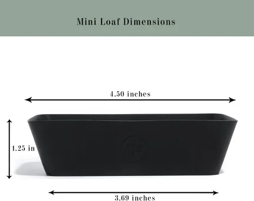 Vista 7 de The Silicone Kitchen Mini moldes individuales de silicona para pan, reutilizables, no tóxicos, sin BPA, aptos para lavavajillas, accesorios de caja