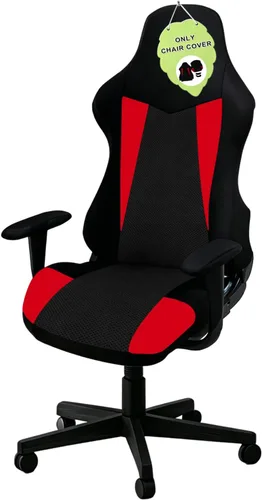 Vista 11 de Fundas para Sillas Gaming Solamente, Elásticas Suaves Gruesas de Malla Transpirable Resistentes a Rayones Funda de Asiento para Silla Gaming con 2