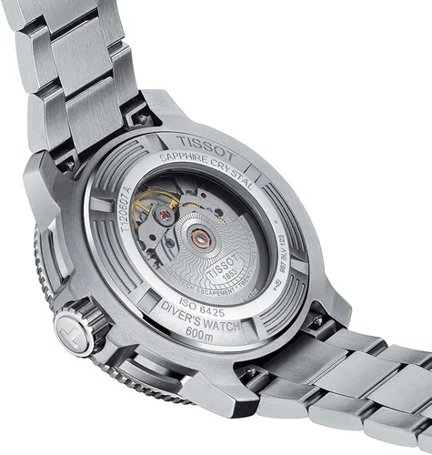 Vista 4 de Tissot Seastar PRO 2K PW80 SS BR Aqua IND Gris Mecánico