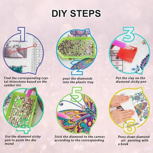 Vista 6 de SJUTOUCI Kits de pintura de diamantes para adultos, árbol de la vida 5D con forma especial de diamantes de imitación para principiantes, diamantes